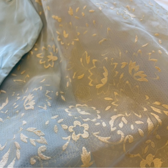 🎉HP🎉 Vintage 50s Cocktail Hostess Party Floral Dress Flocked Lace Chiffon SZ S - Picture 11 of 17